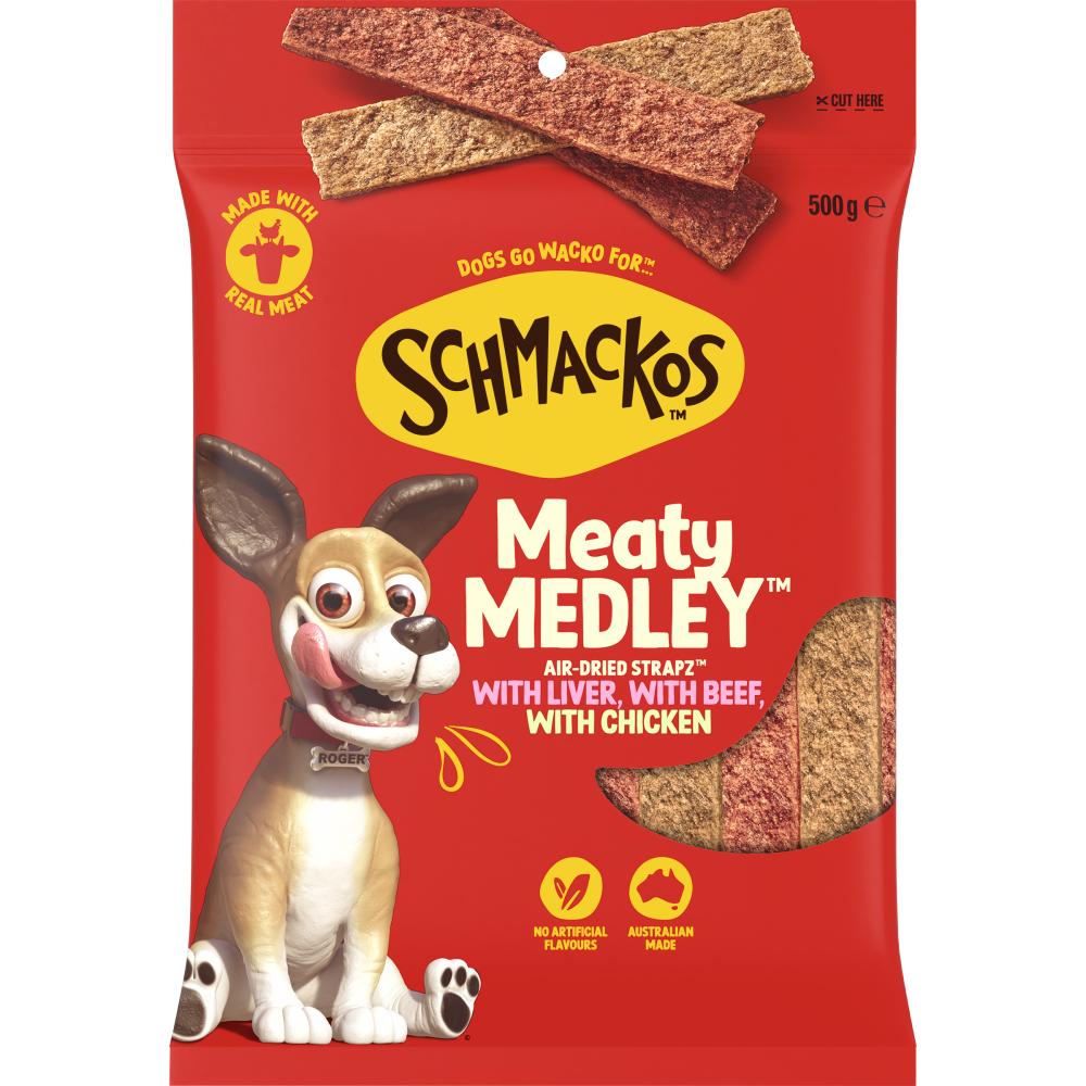 SCHMACKOS™ STRAPZ™ VARIETY PACK WITH BEEF, WITH CHICKEN, WITH LIVER image